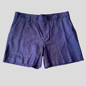 NWT - FILA Ladies Navy Linen Blend Golf Shorts.  Size 6.